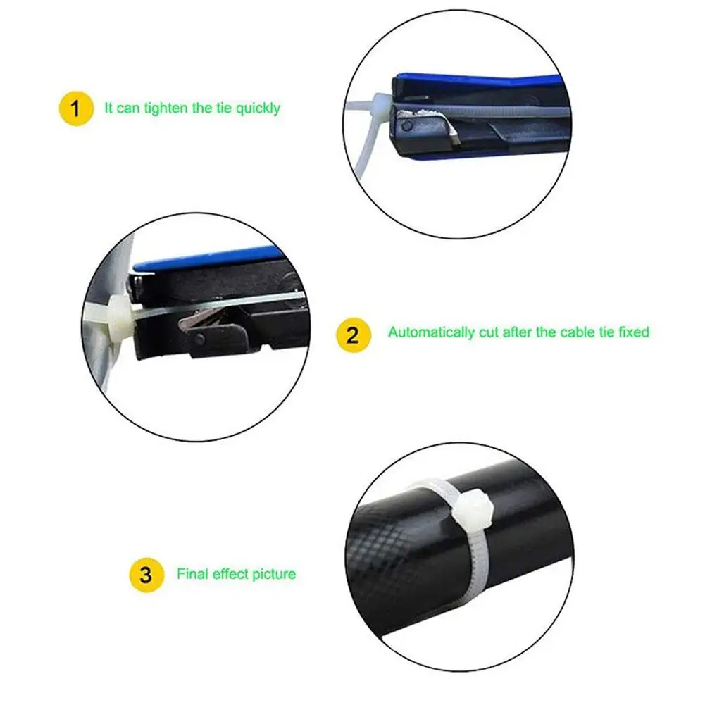 Pistola de fixação, Alicate de nylon Zip