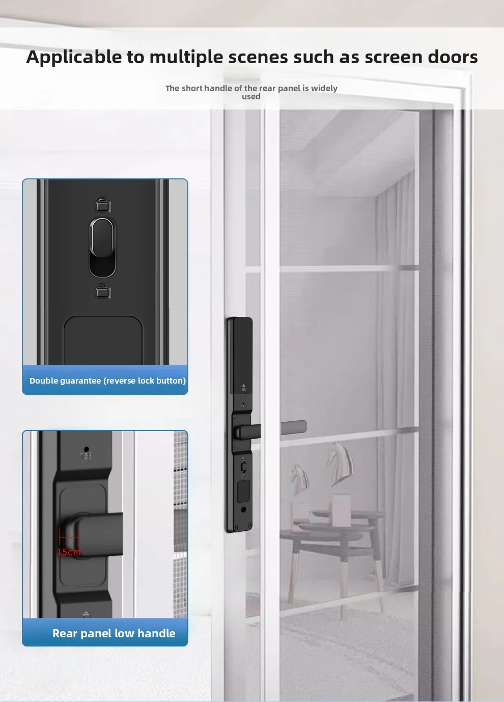 Broken Bridge Aluminum Outdoor Waterproof Intelligent Door Lock Fingerprint Lock