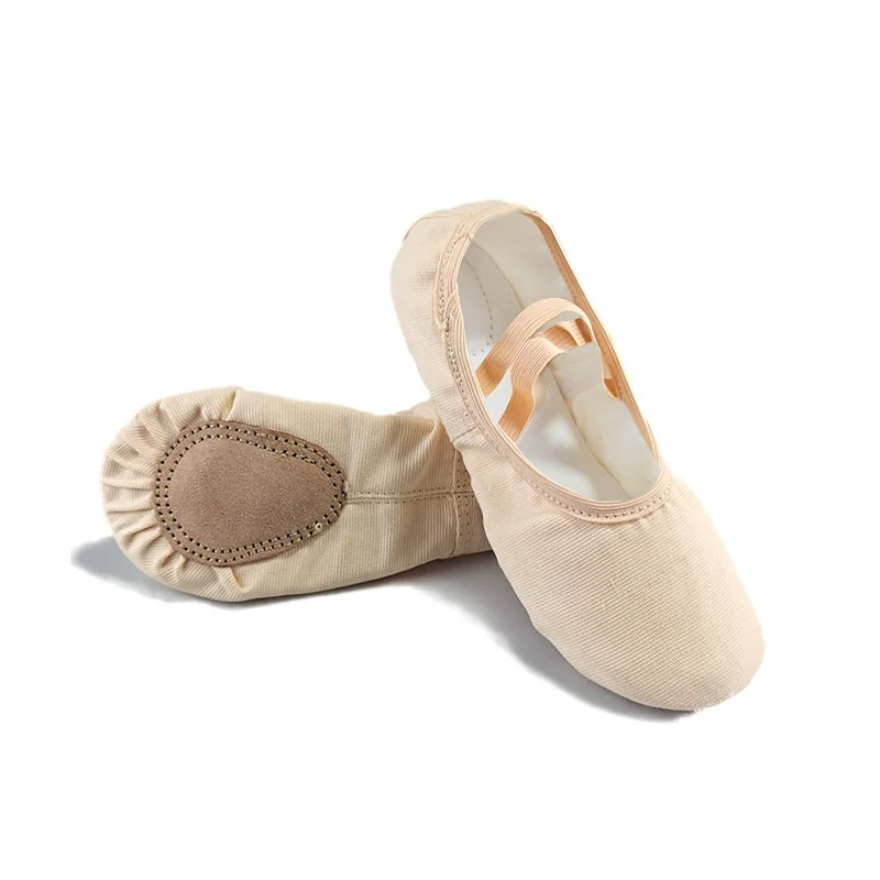 

Professional Child Girls Kids Cotton Canvas Soft Ballet Dance Practice Shoes Gym балетки Ballet Slippers
