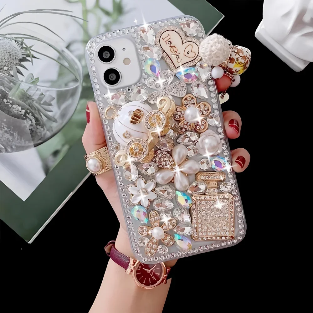 Custodia Cellulare Per Google Pixel 9/8/7/6 Pro/8a/7a - Anti-urto Con Glitter E Bling - Protettiva
