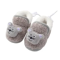 Warm Plush Baby Slippers Autumn Winter Toddler Floor Sock Shoes Boy Girl Children Soft Anti-slip Walking Shoes Indoor Kids Shoes 2