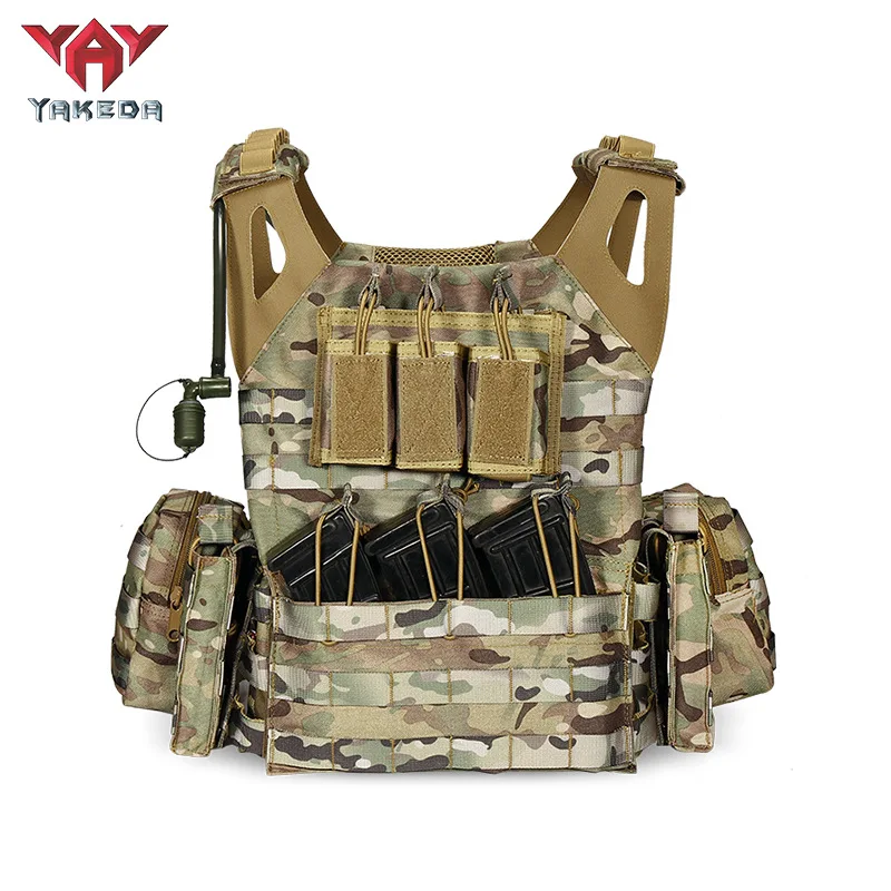 

YAKEDA JPC Lightweight Tactical Vest Multifunctional Training Vest Fully Detachable Outdoor CS Field Gear Tactical Vest