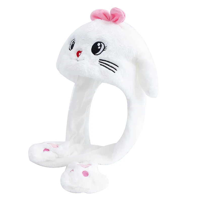Hot Sale Unisex Ear Hat Funny Lovely Cat Animal Style Cute Ear Moving Up Cap Men Women Girls Rabbits Ears Plush Winter Hats ﻿