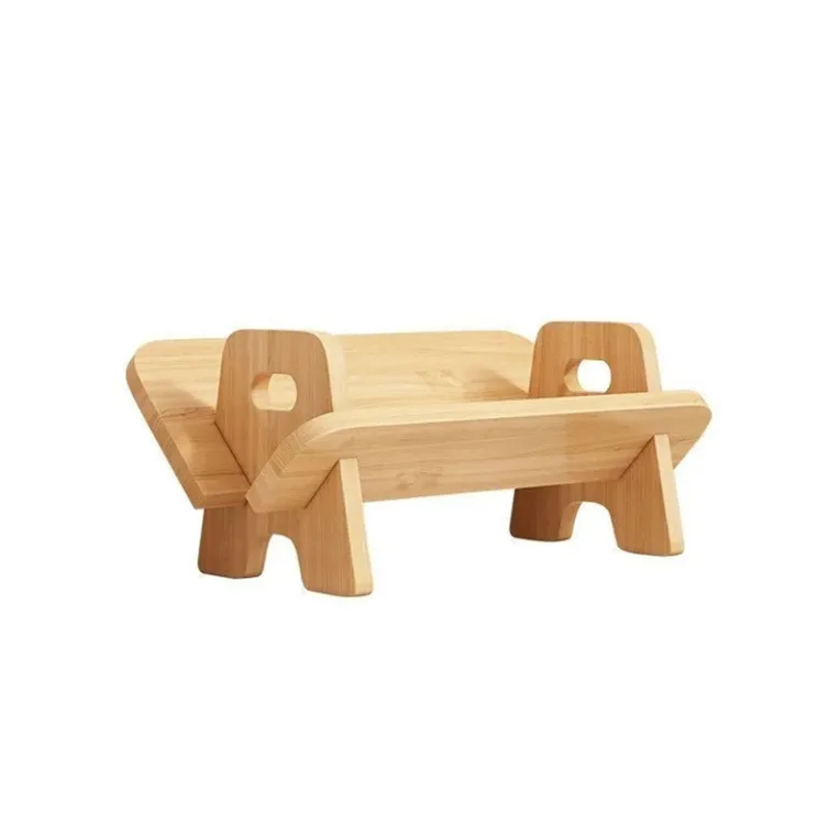 Desktop solid wood bookshelf, desk storage rack, simple small book storage on the desk, dormitory children's bookshelf 5
