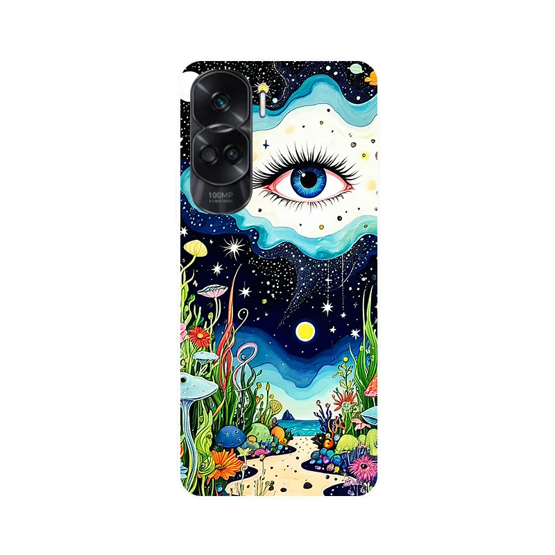 Wolf Painted Shockproof Soft Silicone Phone Case