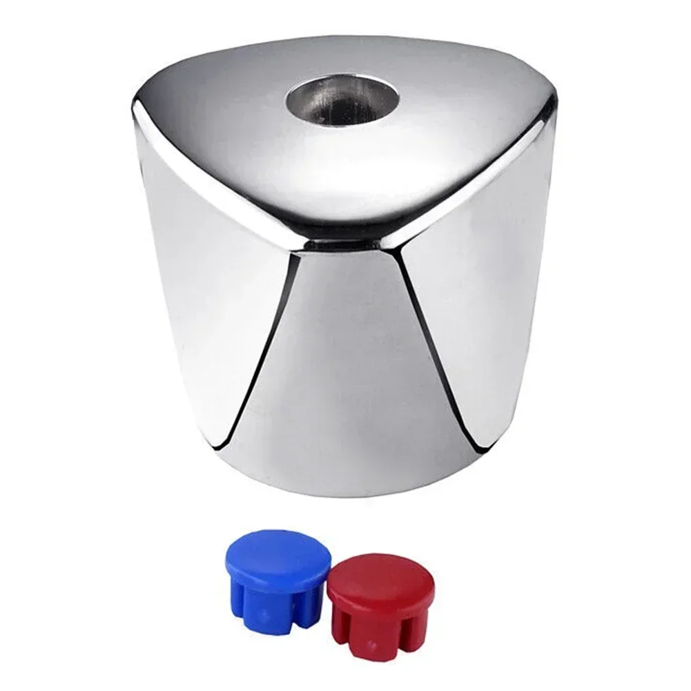 Door Handles Shower Handle Vanities Accessories Hand Lever Sink Parts Rotary Faucet Cold Warm Zinc Alloy Chrome Plated Hood Handle