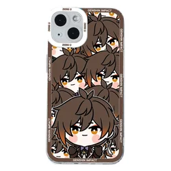 Cute Cartoon Soft Clear Genshin Impact Phone Case Cover - iPhone 15 Pro (-1)
