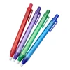 Blue Green Red Purple Pen Shape Press Type Pencil Eraser Replaceable Core Sketching Painting Writing Erase Stationery Supplies 3