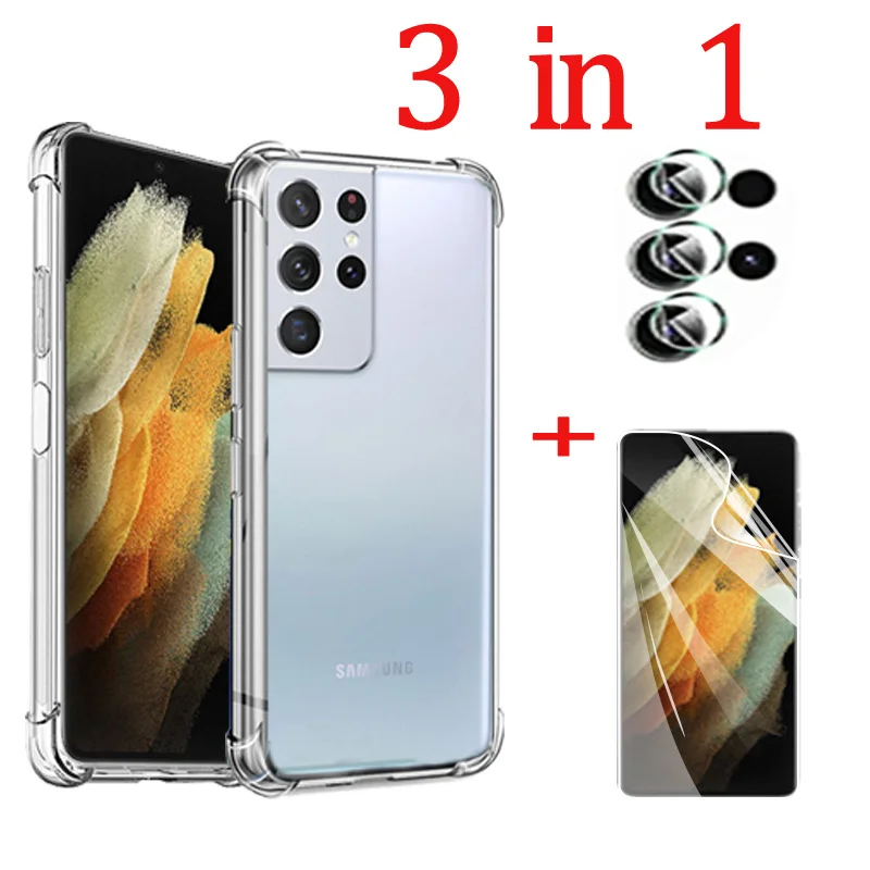 Accessori Per Il Telefono Per Galaxy S21 Ultra Cover Per Samsung Galaxy S21 Ultra Hydrogel Screen Protector Galaxy S23 Ultra Pellicola Idrogel Galaxy 