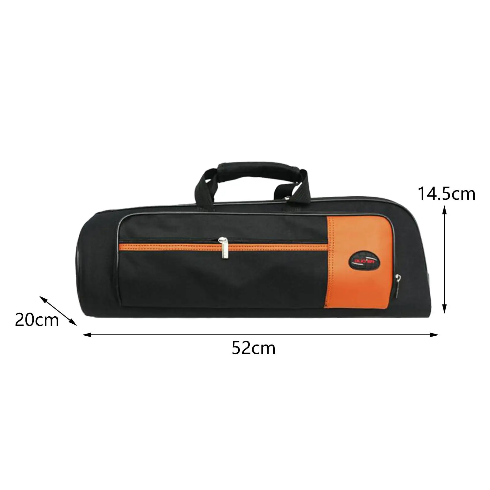 Oxford Cloth Trumpet Bag Professional Beginners Gift with Strap Pocket Zipper Trumpet Carrying Case for Stage Performance Travel