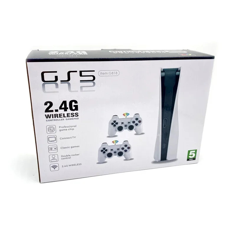 NEW 8 Bit Retro Video TV Game Console Built-In 818 For-FC Classic Games Station wireless 2.4G Handheld Gamepad AV Output