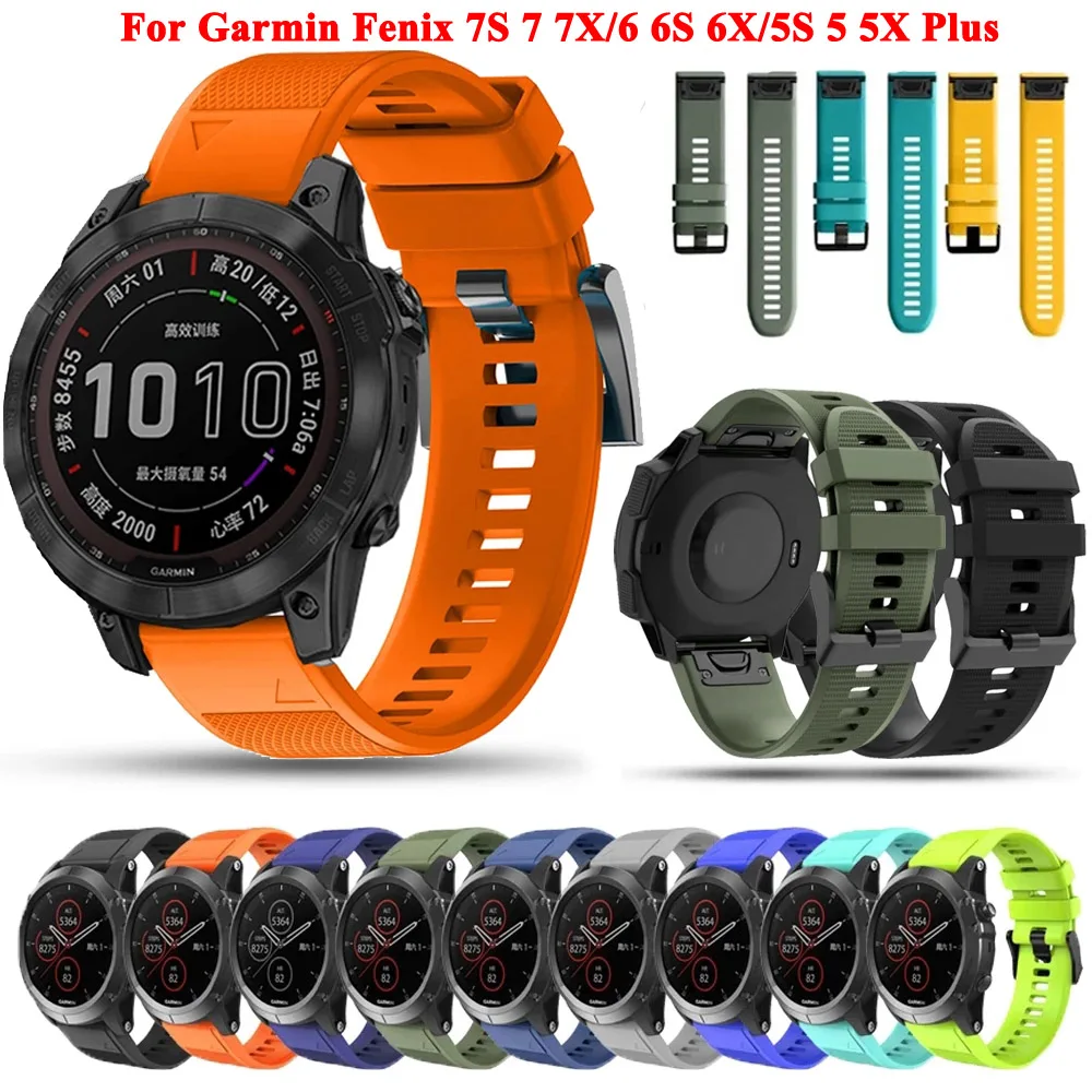 Garmin Forerunner Correa De Silicona 22mm Para Garmin Fenix 6/7, Epix 2,  Forerunner 955/965 Verde Hebilla De Acero, Ajuste Rápido Garmin Fenix