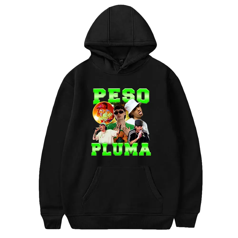 Pluma Double P Tour Rapper Pullovers, moletons casuais diários, estilo hiphop, streetwear impresso, merch, inverno