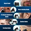 WAIKIL Professional Electric Men's Hair Clipper Hair Trimmer Five in One Shaver USB Rechargeable Cordless Digital Barber 4