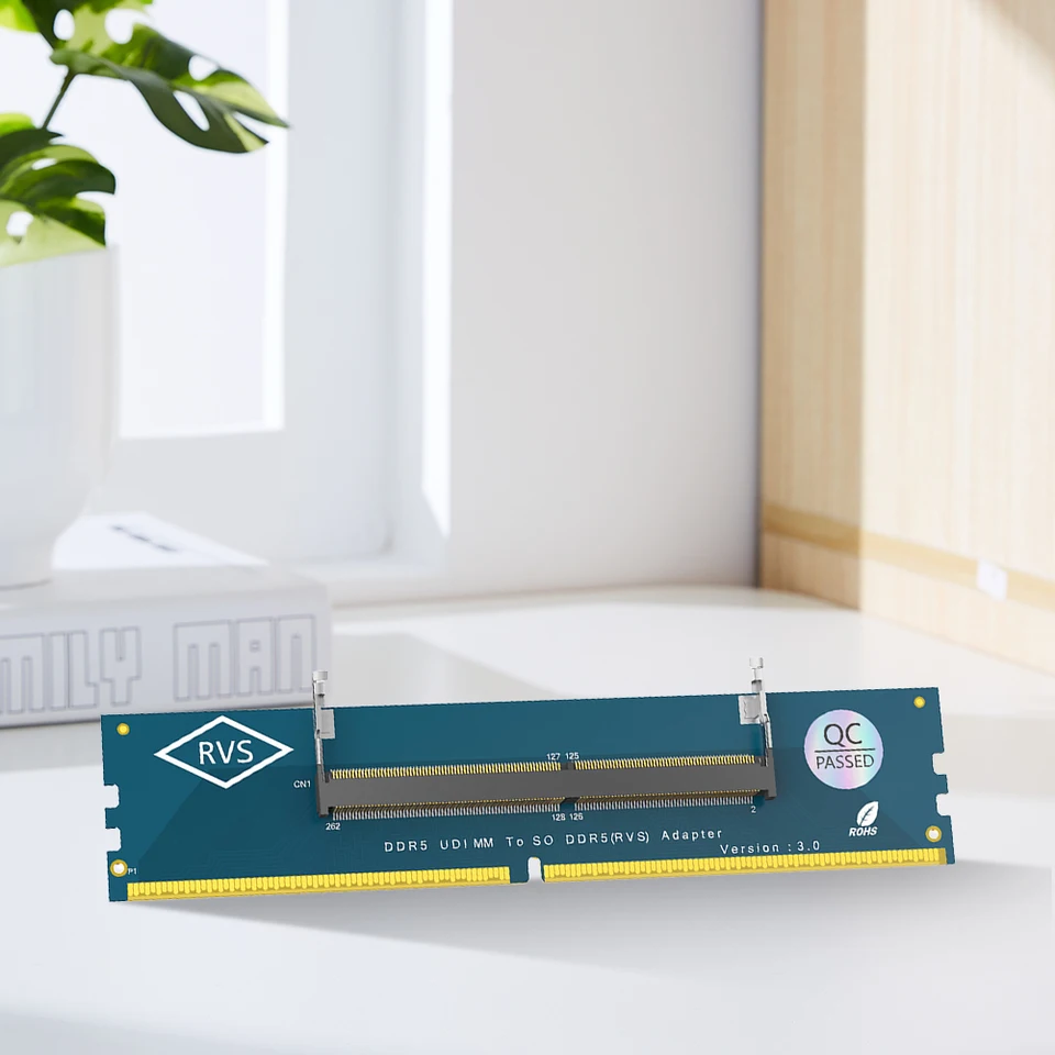 Laptop SO DDR5 RAM To Desktop DDR5 U-DIMM Adapter DDR5 Memory RAM Adapter Card Freeplus.my  I.280579207
