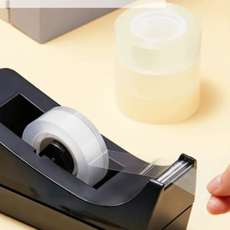1Pc Black Desktop Mini Tape Dispenser Tape Cutter With Non-Slip Base ...