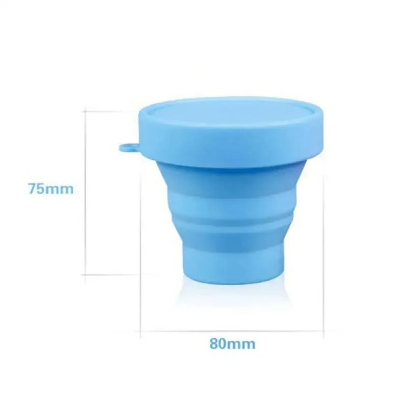 150ml 4Color Folding Cup Silicone Water Coffee Cup Heat Resistant Can Put Boiling Water Multifunction Travel Camping Folding