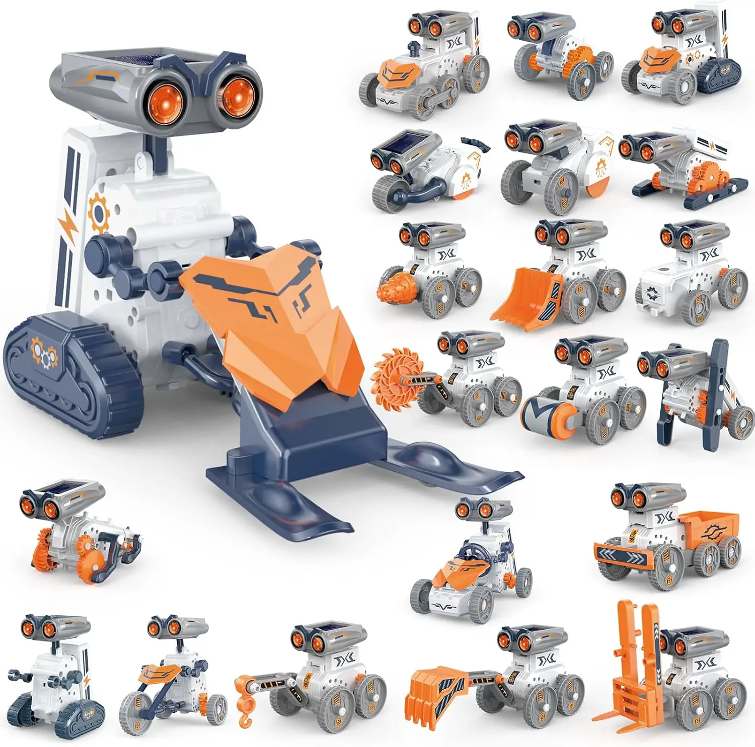 21/14/7 in 1 Science Experiment Solar Robot Toy DIY Building Powered Tool Education Robots Technological Gadgets Kit for Kid