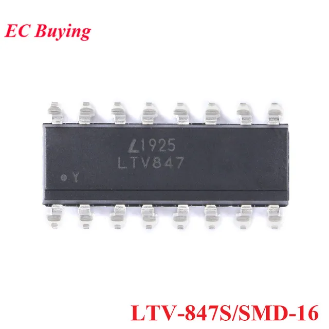 10pcs LTV-847 LTV847 DIP-16 DIP16 PC847 DIP In Stock - Foto 3