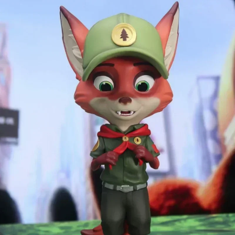 

Новый красный шарф Disney, 15 см, маленький Ник, волчок для игроков, искусственное пятно, материал из ПВХ, домашняя фотография, подарок