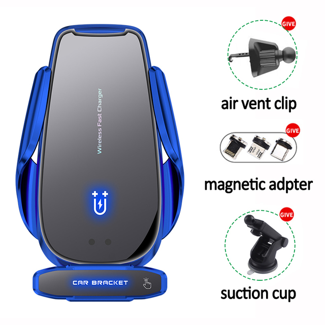 Car Wireless Charger Magnetic Automatic Clamping Car QI Fast Charging Mount Holder For iPhone 13 12 Pro Max 11 Mobile phone