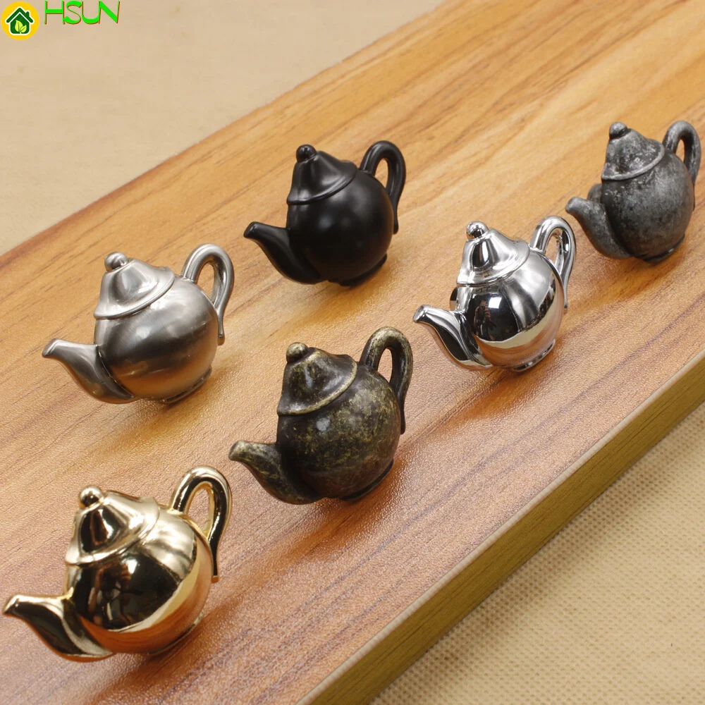 

2 pcs Antique copper handle Classic Silver coffee Cabinet Door Drawer cupboard Chinese drawing black single hole handle