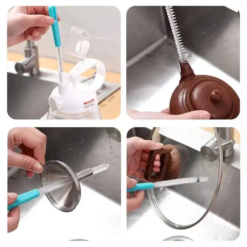 

Multifunctional Washing Lotus Root Brush, Flower Nozzle Brush, Bottle Cleaning Brush, Water Cup Straw Brush