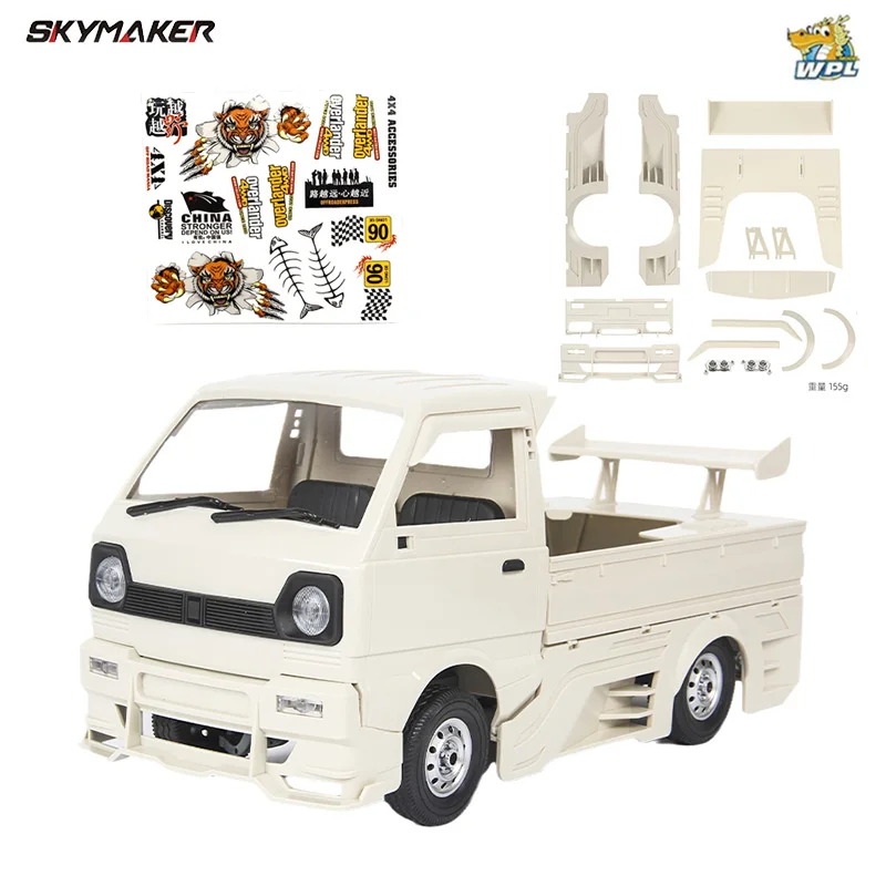WPL D12 Suzuki Carry 1/10 Dirft Climbing Truck LED Light On