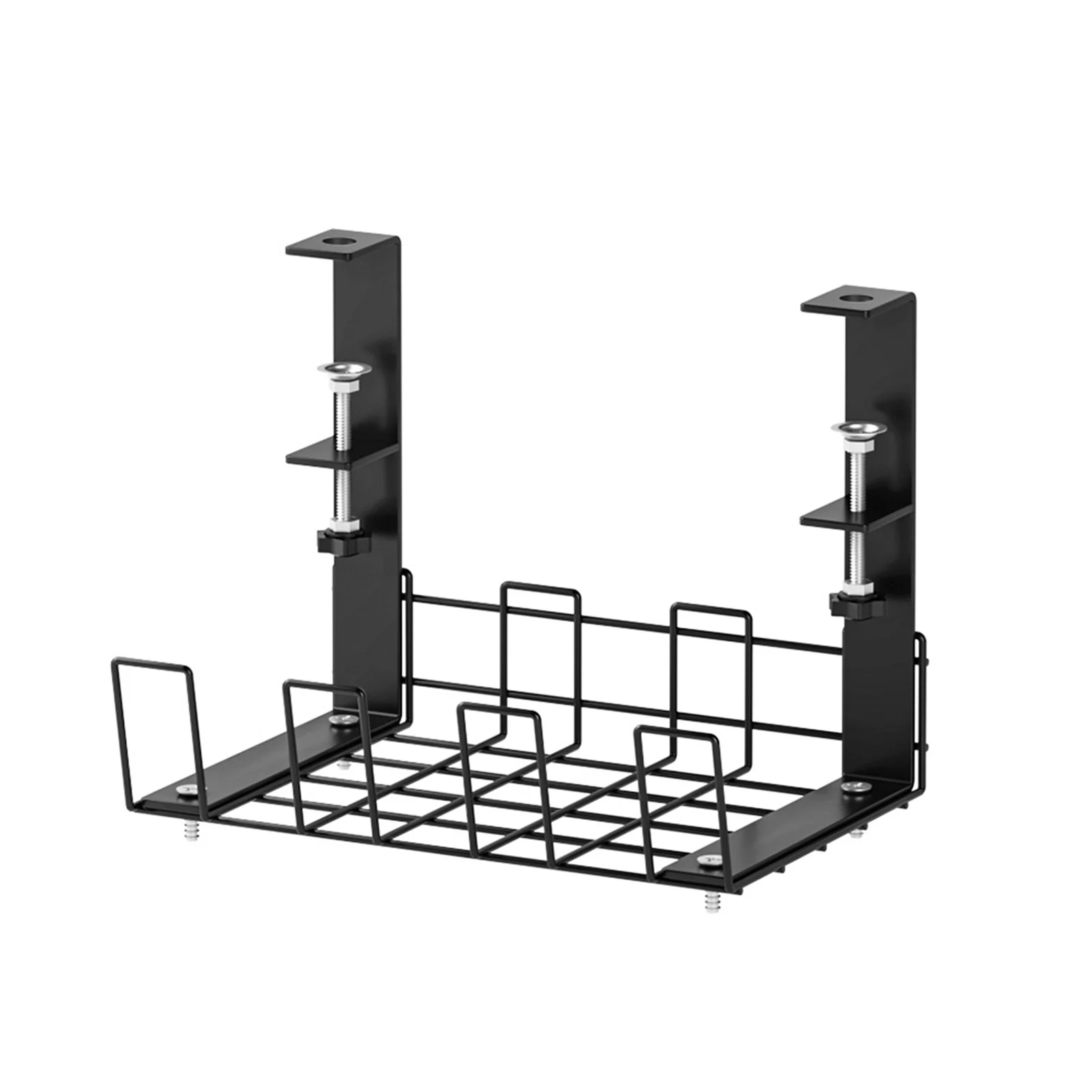 

Under Desk Cable Organizer For Wire Management Large Capacity With Screw Bedroom Durable Sturdy Hand Use Office Clamp Mount DIY