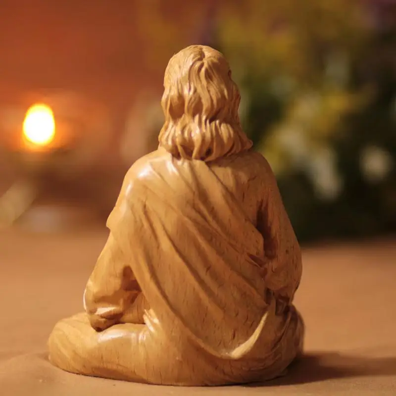 Jesus Statue Religious Resin Crafts Catholic Figurines Christ Savior Jesus Sculpture Church Decoration for Party Favors Supplies