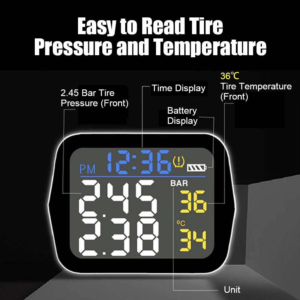 Ÿ̾ з ͸ ý LCD äο ÷  ð, µ ˶,  TPMS, ܺ  2  