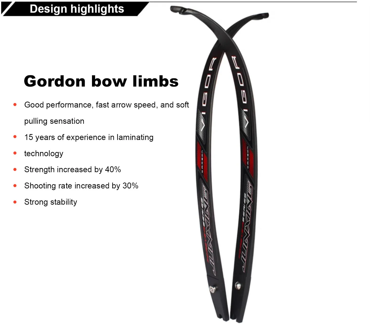 JUNXING F165 Recurve Bow Riser 25inch Aluminum Alloy right-handed archery bow hand or 1pair limbs or 1pc bowstring