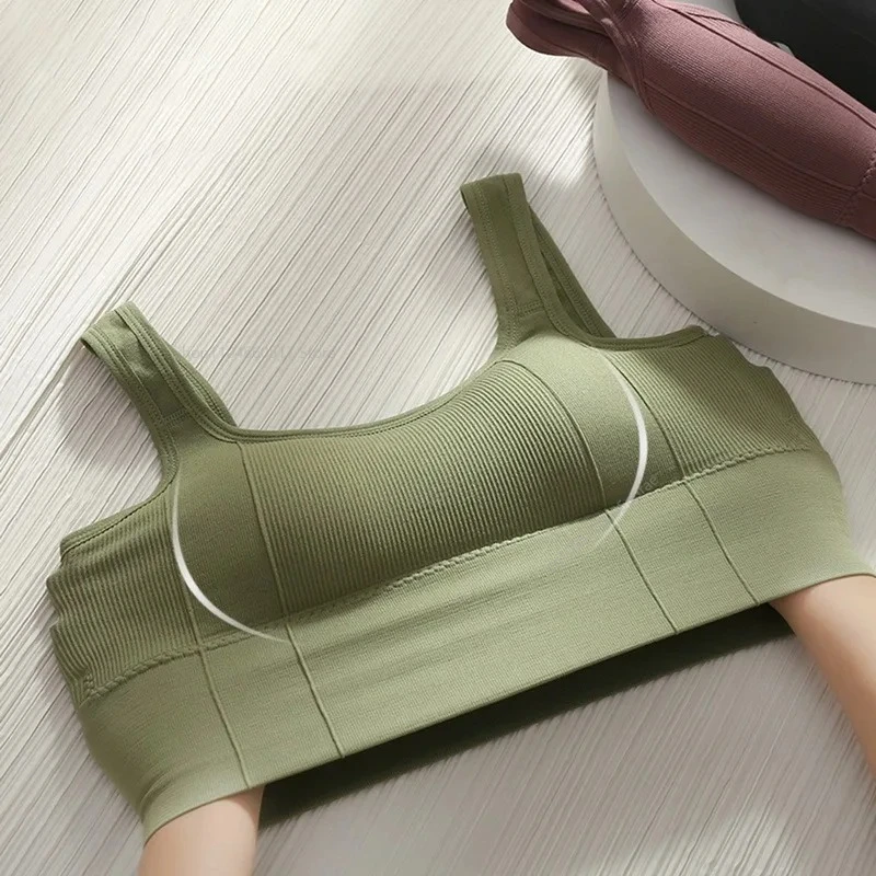 Breathable Sports Bra Anti-Sweat Fitness Top Women Seamless Yoga Bra Shockproof Crop Top Push Up Sport Bra Gym Workout Top 2