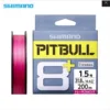Original SHIMANO PITBULL 150M 200M X8 Pink PE Braided wire strands Fishing line Made in Japan High Strength and Soft 1