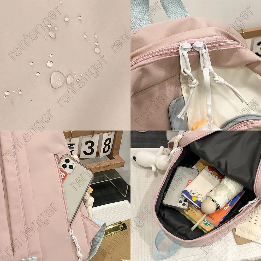Female Cute Transparent Bags Book Kawaii Girl Backpack Student College Women School Bag Fashion Ladies Waterproof Backpack Clear