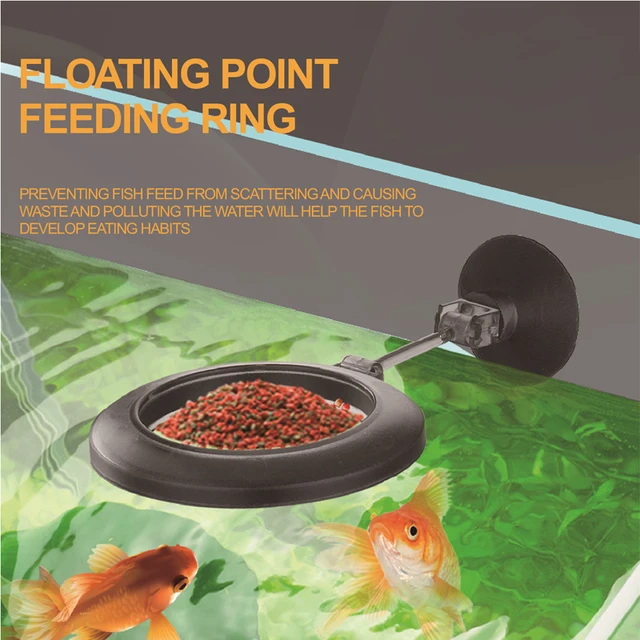 NEW Fish Tank Aquarium Feeding Circle Multi-functional Feeding Tube with Feeding Feed Combination 21-38CM Telescopic 2