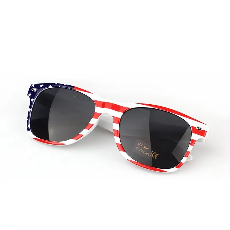 Fashion American Flag Oval Sunglasses Women's Luxury Brand Designer Coating Eyewear Retro Shades Party Sun Glasses UV400 SG106 2