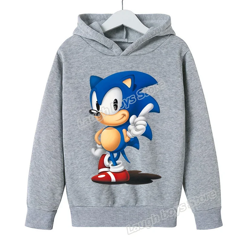 thumbnail image 1 of Sudadera con capucha de Sonics, figura de juego, blusas de gran tamaño, blusas especiales de estilo grueso con estampado de dibujos animados lindos y organizados, sudadera de moda informal, 1 of 5