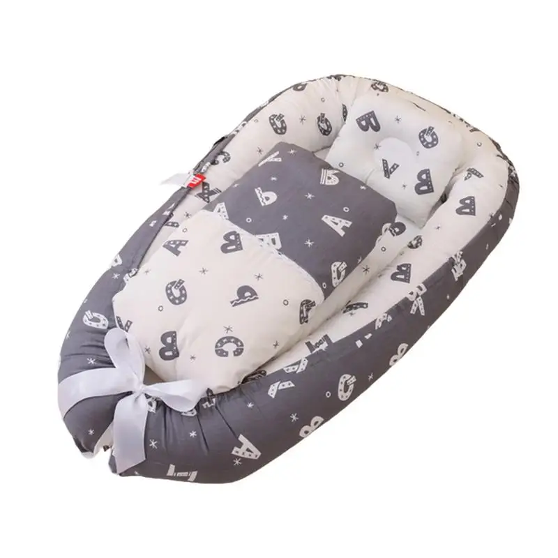 

Baby Bed Bassinet Nest Newborn Lounger Newborn Lounger Pillow Basket Portable Cot Crib Travel Cradle Cushion For Infants