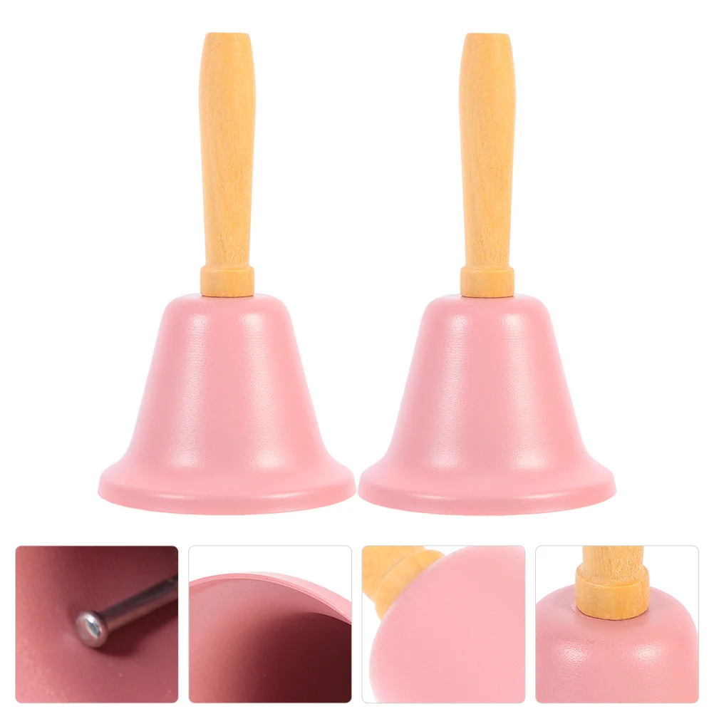 

Christmas Bell Loud Hand Bell 2Pcs Handheld Bells Dinner Bells Restaurant Call Service Bell Bride Wedding Bell Kids