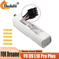 P2008-4S2P-MMBK Original For Dreame Robot Vacuum Mop Cleaner D9 F9 L10 L10 Pro 14.4V 12800mAh Li-ion Battery Pack 4INR19/66-2 1