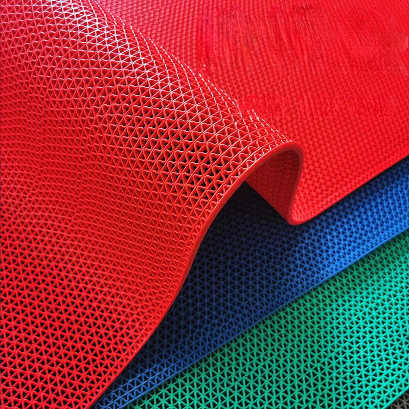 Thickened Bathroom Kitchen Non Slip Mat Hollow Out Plastic Foot Mat Door Mat Commercially Durable Hall Corridor Door Toilet Mat 5