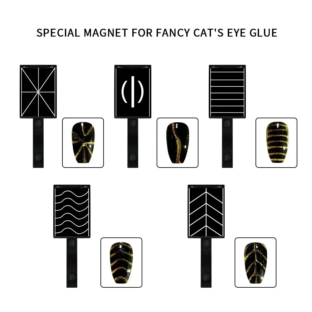 Magnetic Nail Art Tools 5pcs Magnet Stick for 3D Magnetic Cat Eye Gel