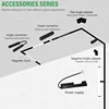 Zigbee3.0 Smart Magnetic Track Light Tuya Alexa DC48V LED Spot Flood Grille Pendant Lamps Modern Home Living Room Black 5