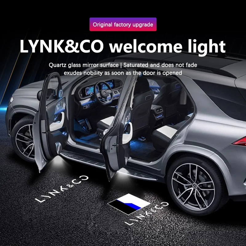 Led Car Door Logo Projector Welcome Light For Lynk&Co 01 02 03 05 09 Car Accessories