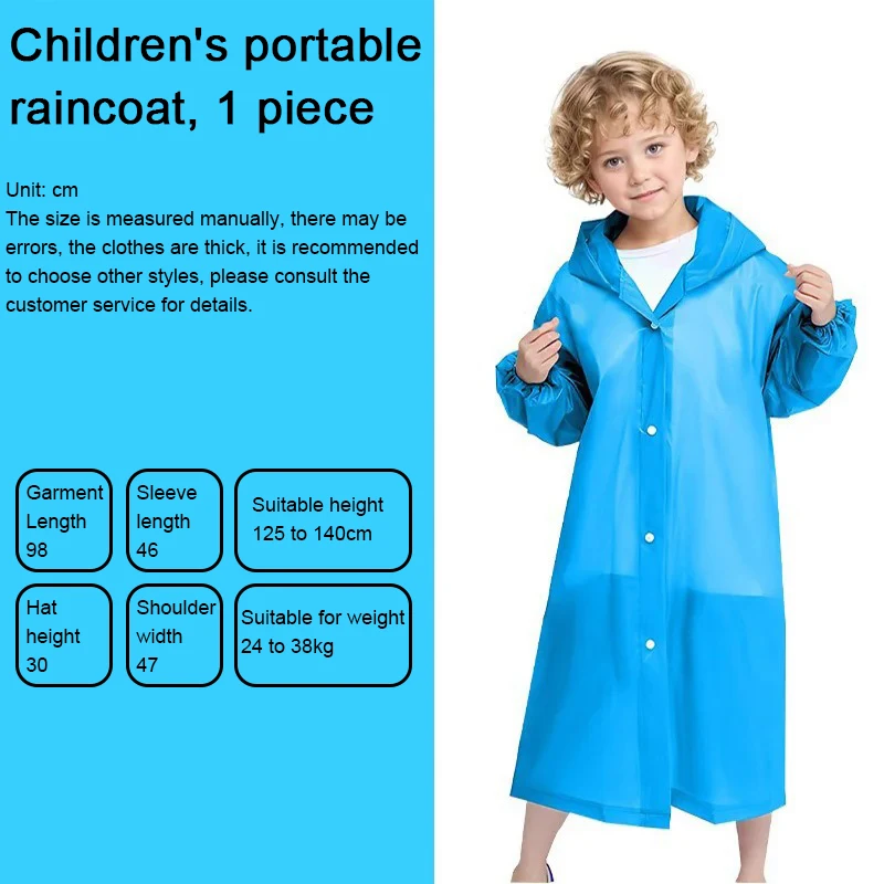 Children's Yellow Waterproof Raincoat Poncho