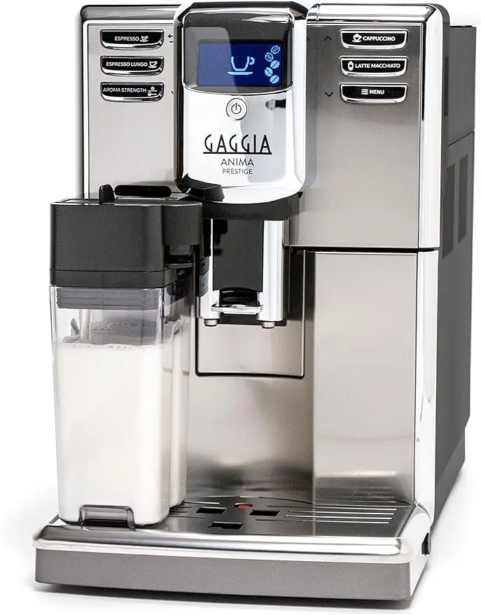 

Gaggia Anima Prestige Automatic Coffee Machine, Super Automatic Frothing for Latte, Macchiato, Cappuccino and Espresso Drinks wi