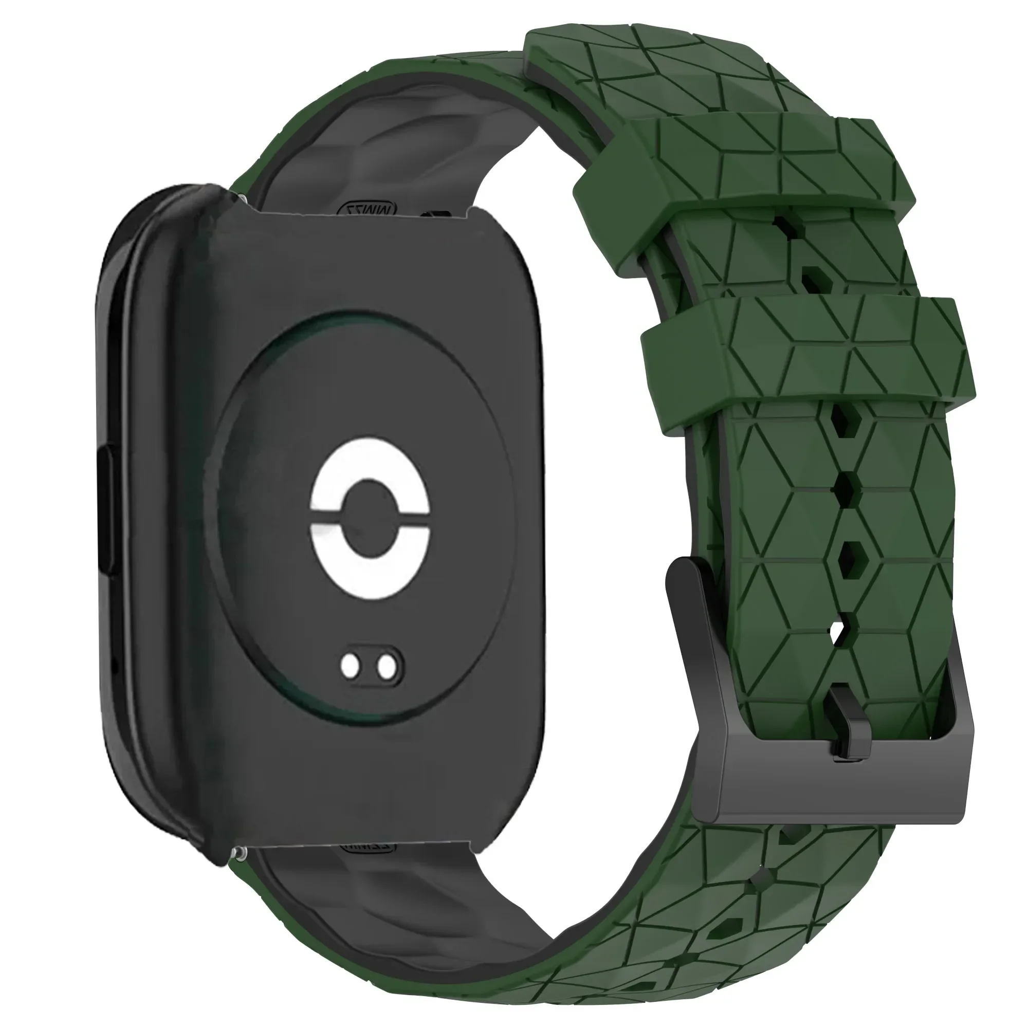 Silicone Sports Band with Soccer Print for Smartwatch Replacement Strap