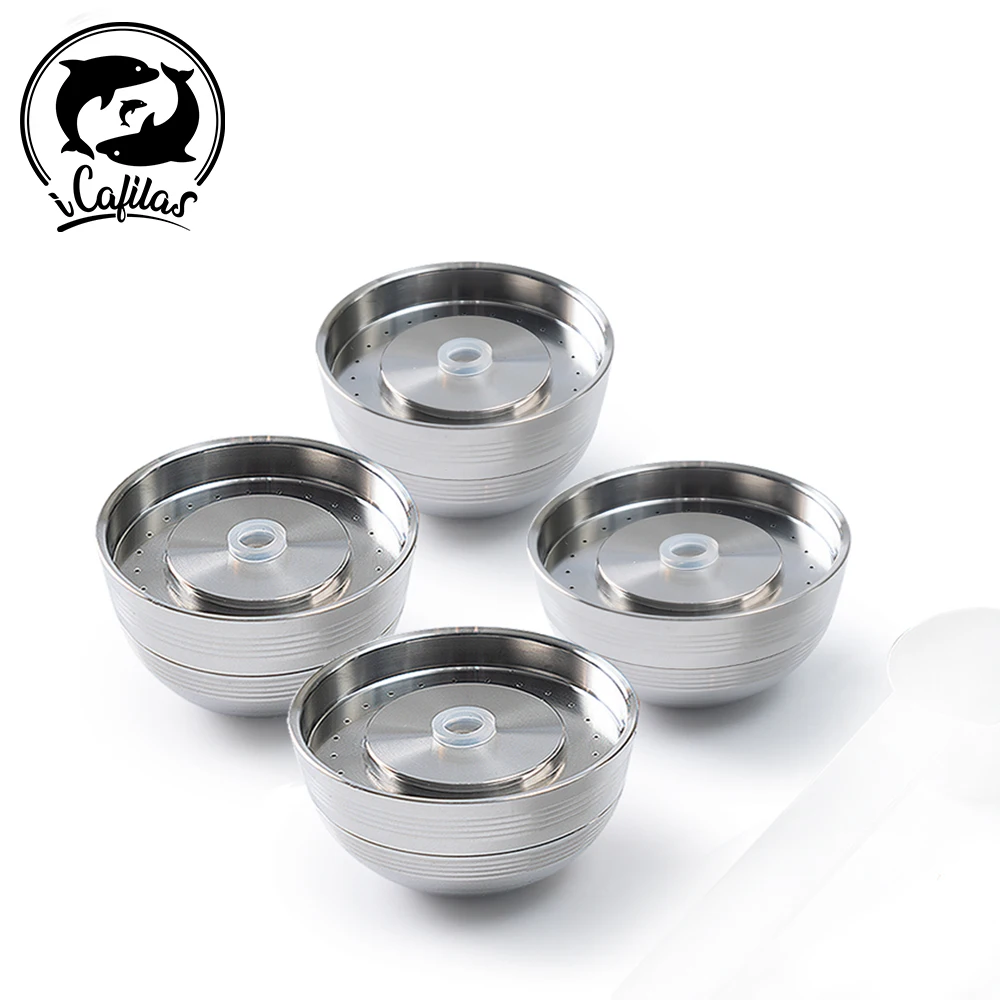 Icafilas Per Nespresso Vertuo Next Capsule Di Caffè Riutilizzabili Just Coffee Fliter Pod Coperchio In Silicone Per Vertuo Next Machine