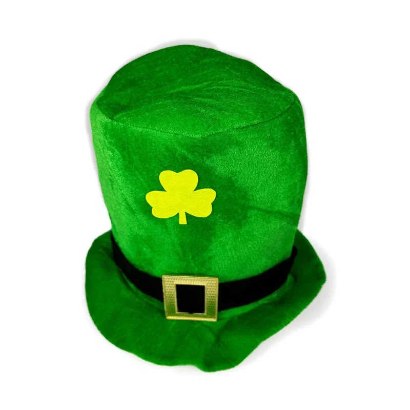 New Man Wom Irish Carnival Top Hat Ireland National holiday St Patrick's Clover Hat Green Party Performance stage Tall